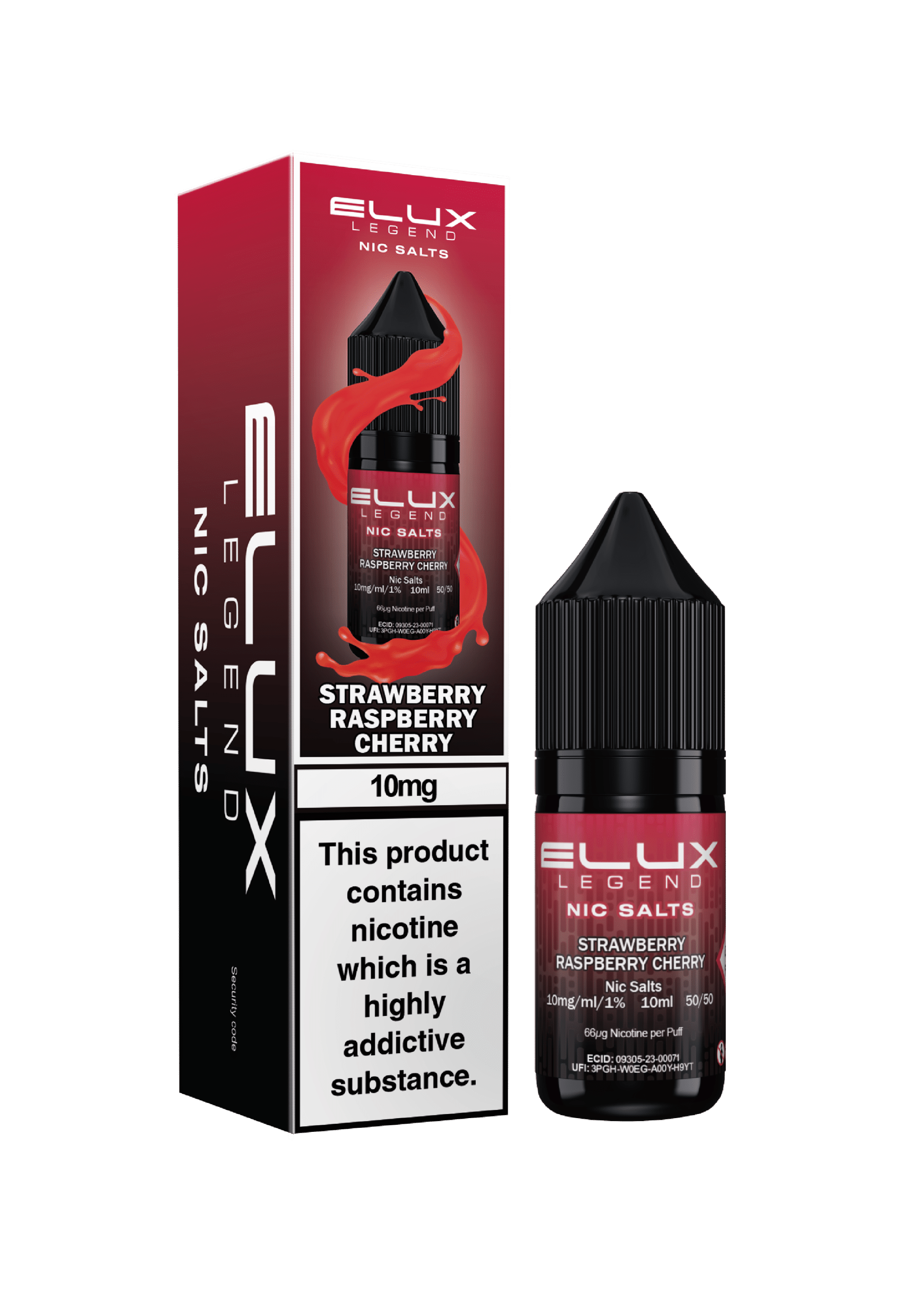 Elux Legend Nic Salts - Strawberry Raspberry Cherry - 10ml
