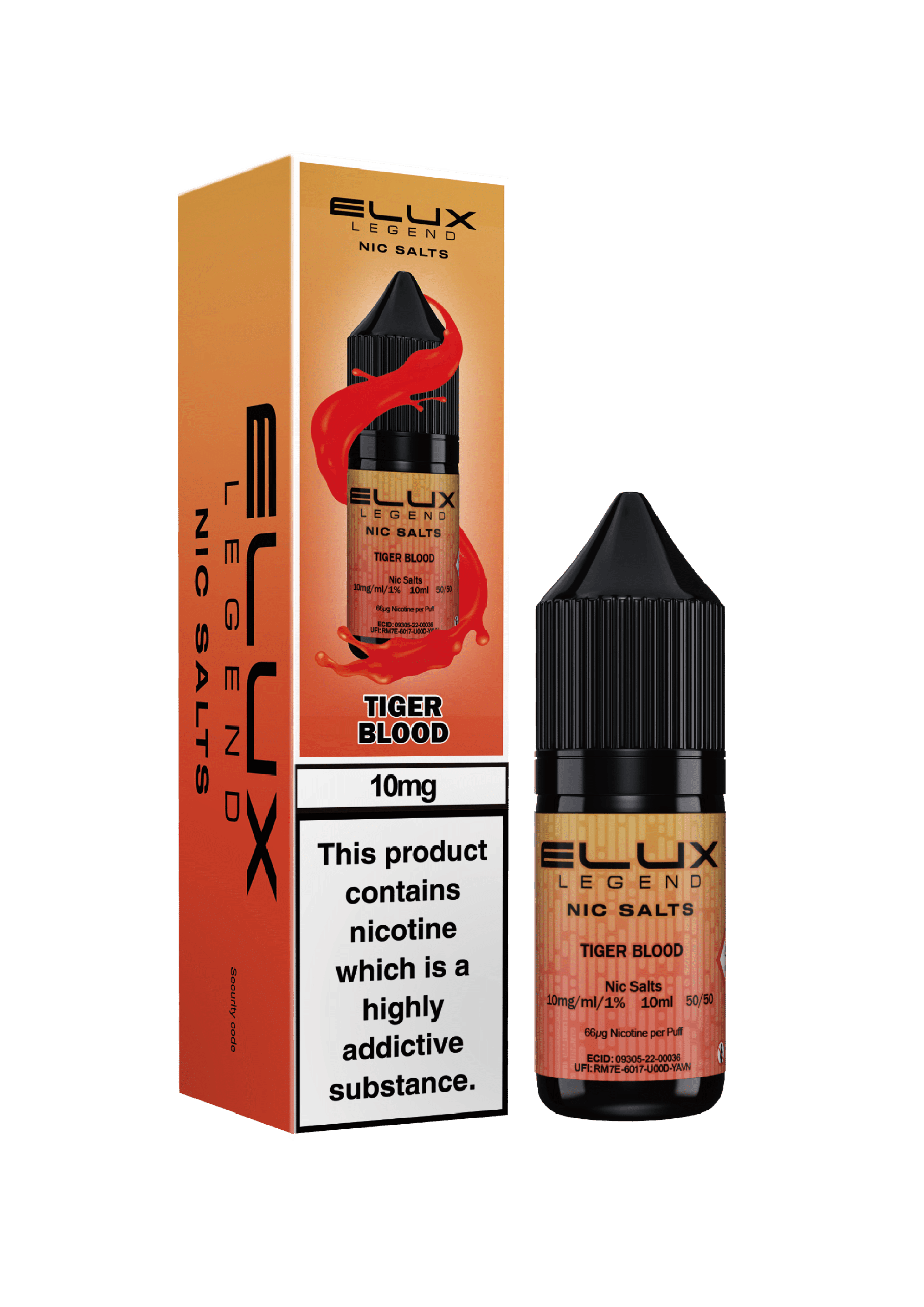 Elux Legend Nic Salts - Tiger Blood - 10ml
