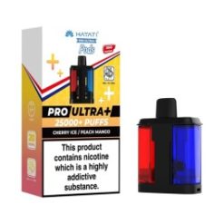 Hayati Pro Ultra+ 25K - Replacement Pod - Cherry Ice/Peach Mango